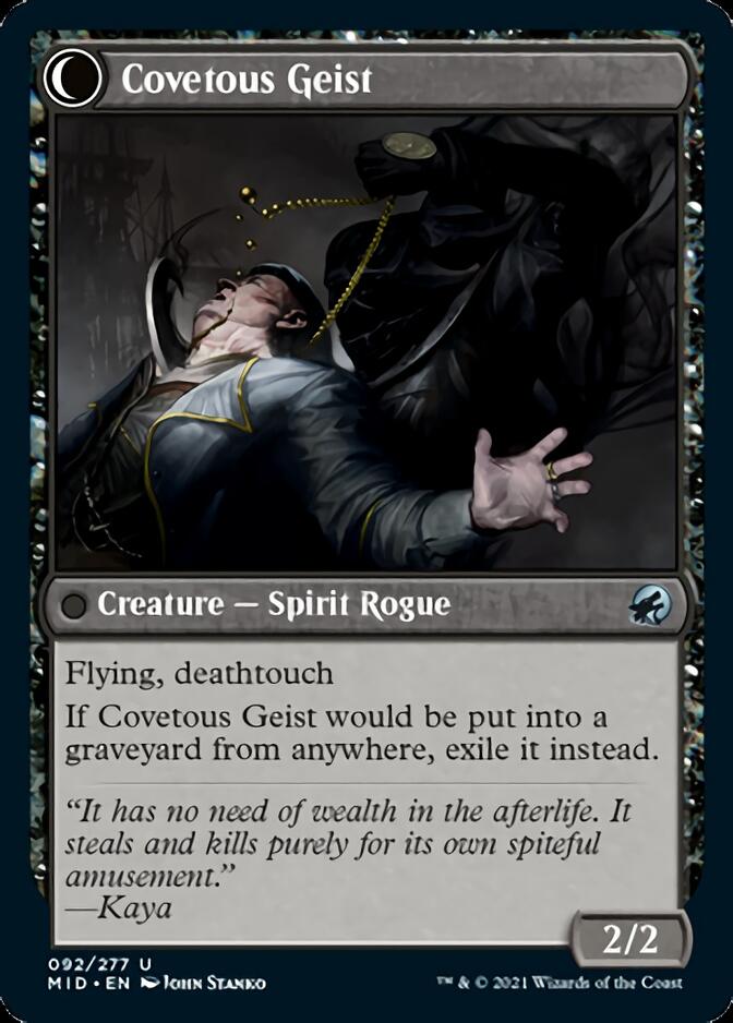 Covert Cutpurse // Covetous Geist [Innistrad: Midnight Hunt] | Boutique FDB TCG