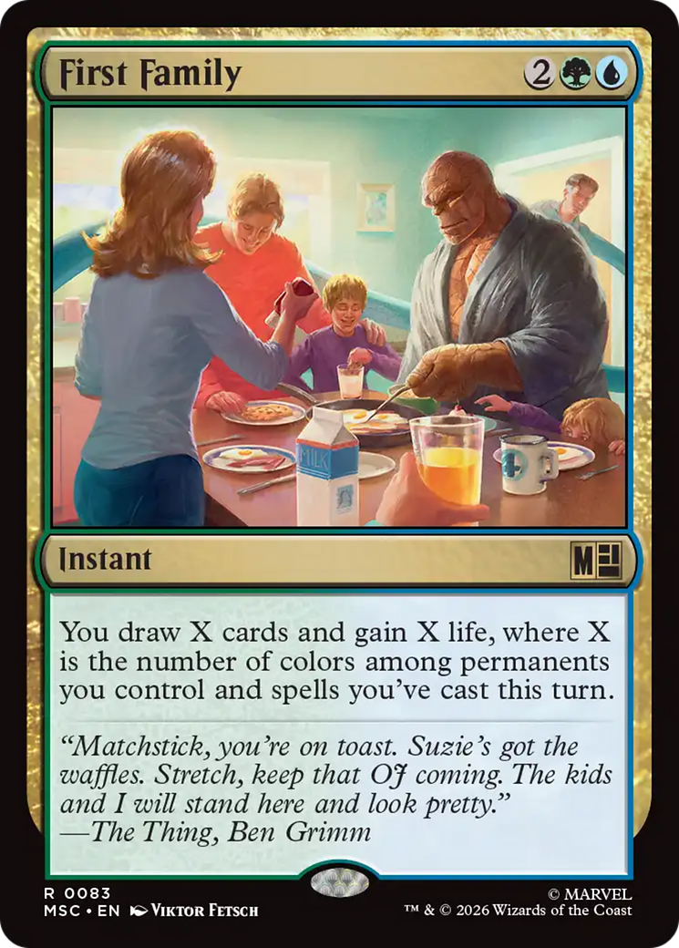 First Family (Surge Foil) [Marvel Super Heroes Commander] | Boutique FDB TCG