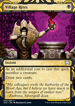 Village Rites (Foil Etched) [Strixhaven: Mystical Archive] | Boutique FDB TCG