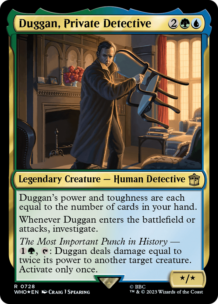 Duggan, Private Detective (Surge Foil) [Doctor Who] | Boutique FDB TCG