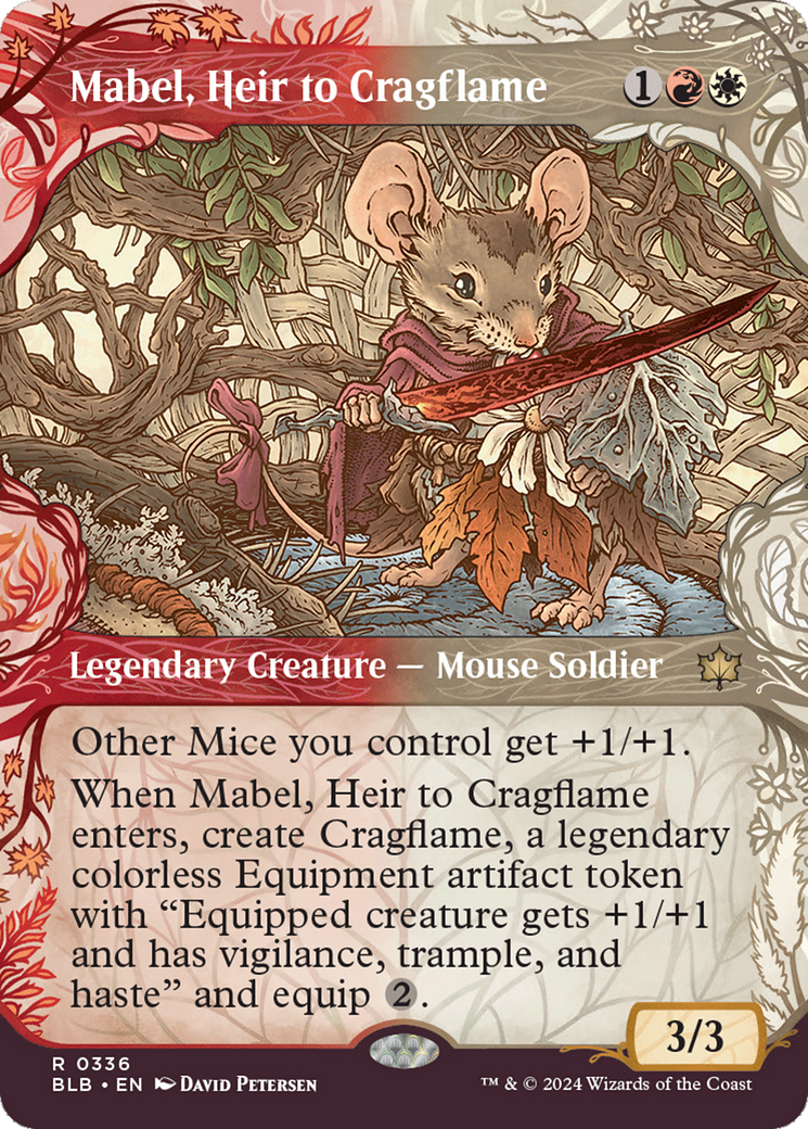 Mabel, Heir to Cragflame (Showcase) [Bloomburrow] | Boutique FDB TCG