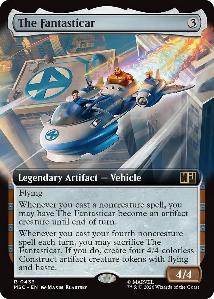 The Fantasticar (Extended Art) [Marvel Super Heroes Commander] | Boutique FDB TCG