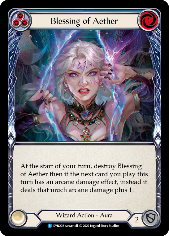 Blessing of Aether (Blue) [DYN202] (Dynasty) | Boutique FDB TCG