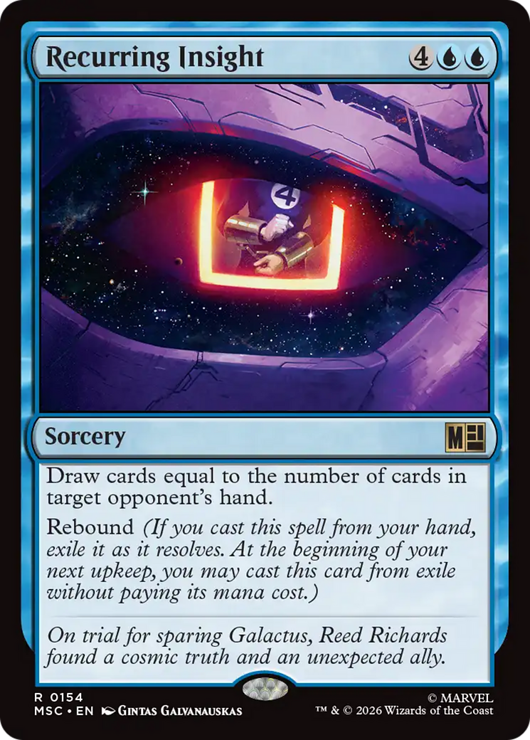 Recurring Insight (Surge Foil) [Marvel Super Heroes Commander] | Boutique FDB TCG