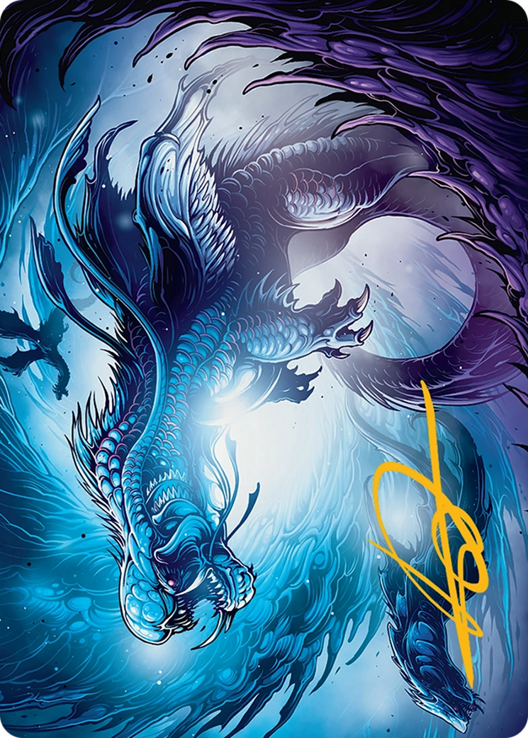 Roiling Dragonstorm Art Card (33/54) [Tarkir: Dragonstorm Art Series] | Boutique FDB TCG