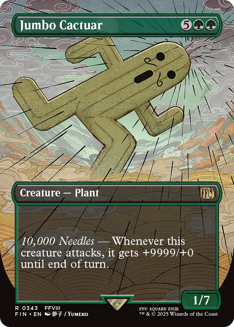 Jumbo Cactuar (Borderless) [FINAL FANTASY] | Boutique FDB TCG