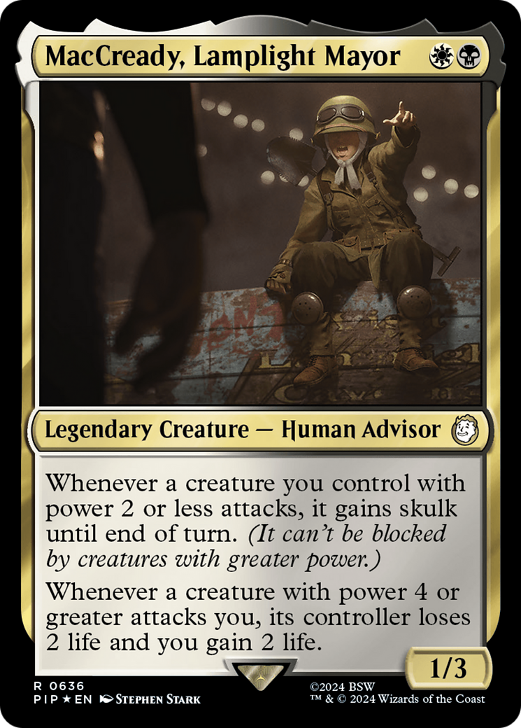 MacCready, Lamplight Mayor (Surge Foil) [Fallout] | Boutique FDB TCG