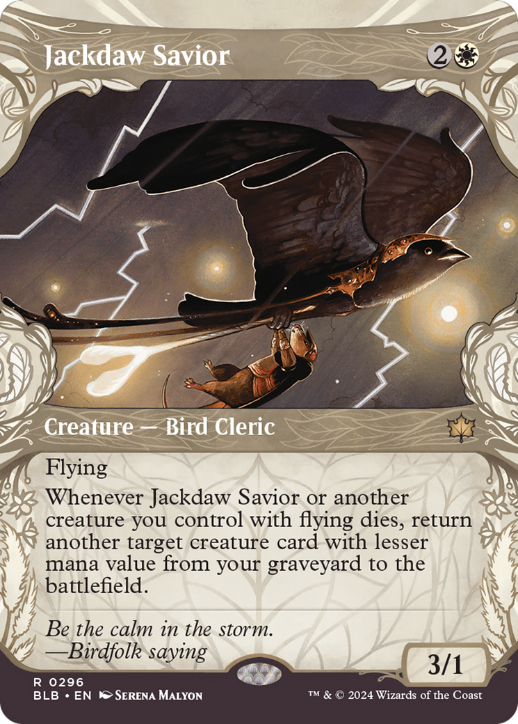 Jackdaw Savior (Showcase) [Bloomburrow] | Boutique FDB TCG