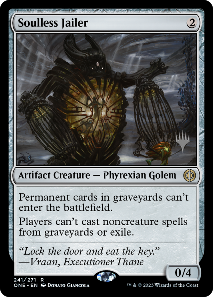 Soulless Jailer (Promo Pack) [Phyrexia: All Will Be One Promos] | Boutique FDB TCG