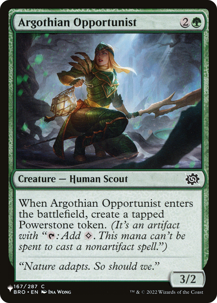 Argothian Opportunist [The List] | Boutique FDB TCG