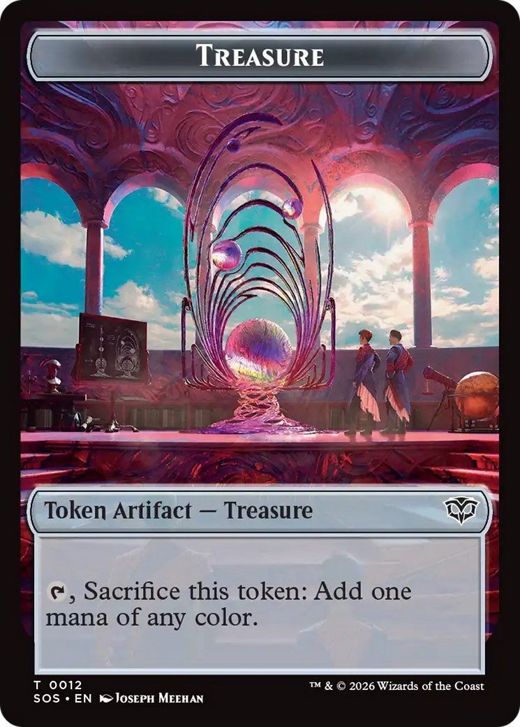 Elemental (0002) // Treasure Double-Sided Token [Secrets of Strixhaven Tokens] | Boutique FDB TCG