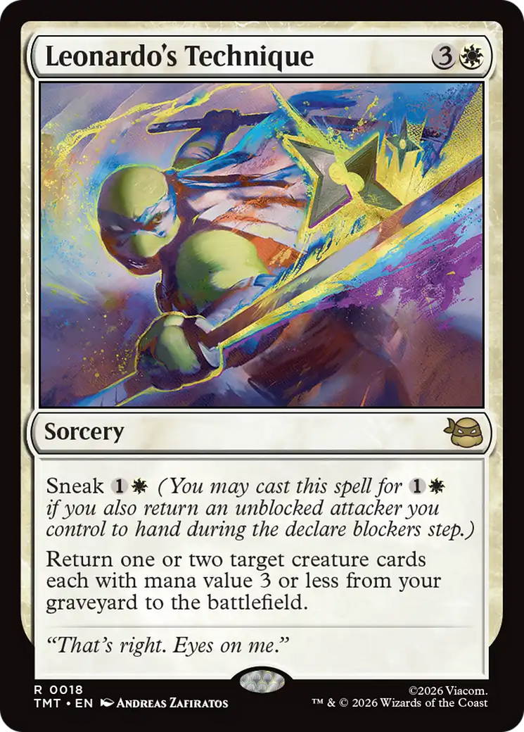 Leonardo's Technique [Teenage Mutant Ninja Turtles] | Boutique FDB TCG