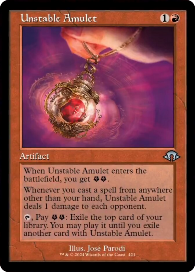 Unstable Amulet (Retro) [Modern Horizons 3] | Boutique FDB TCG