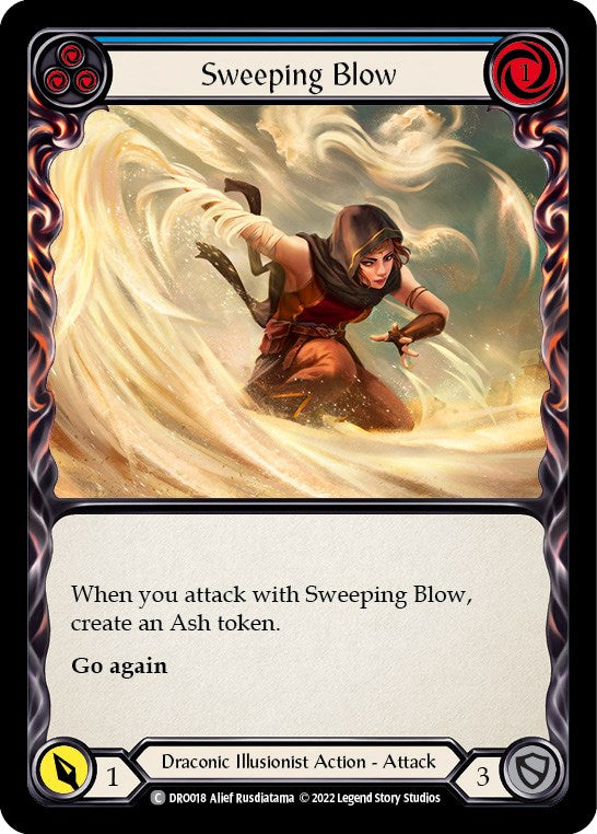 Sweeping Blow (Blue) [DRO018] (Uprising Dromai Blitz Deck) | Boutique FDB TCG