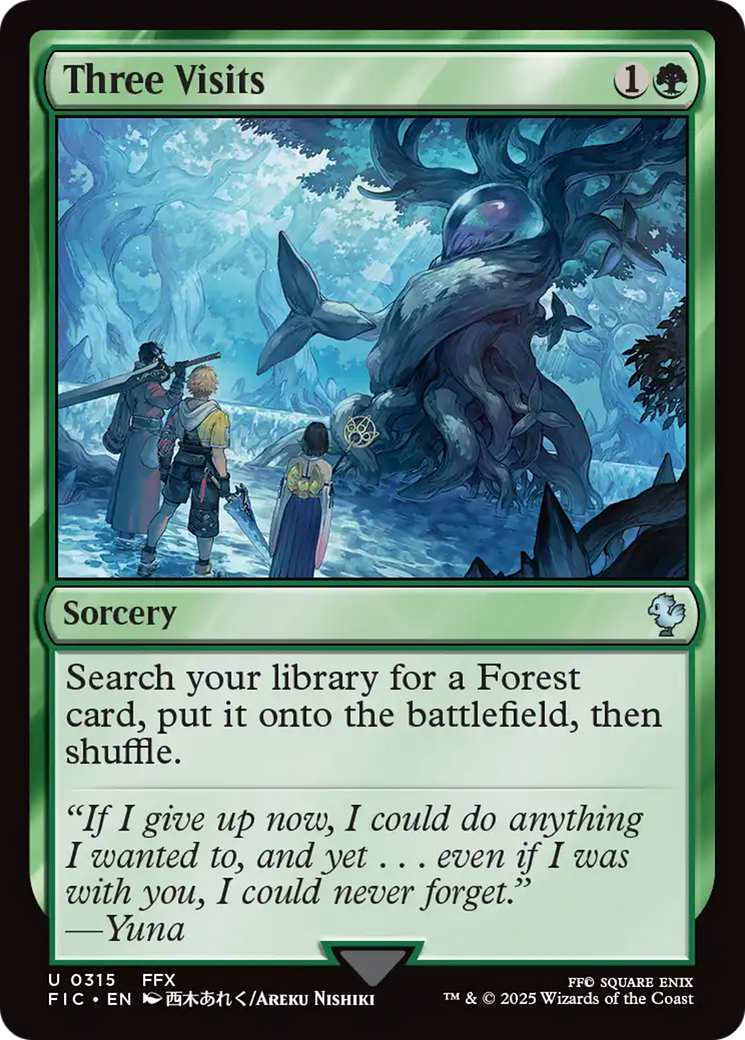 Three Visits [FINAL FANTASY Commander] | Boutique FDB TCG