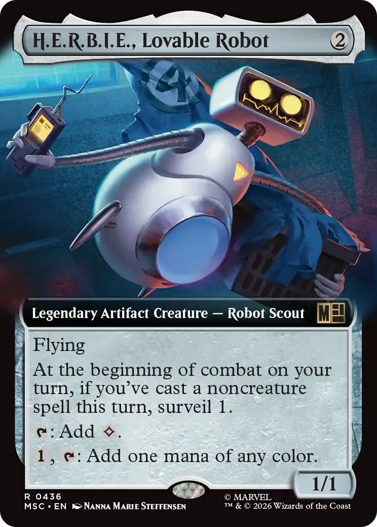 H.E.R.B.I.E., Lovable Robot (Extended Art) [Marvel Super Heroes Commander] | Boutique FDB TCG