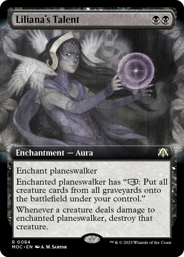 Liliana's Talent (Extended Art) [March of the Machine Commander] | Boutique FDB TCG