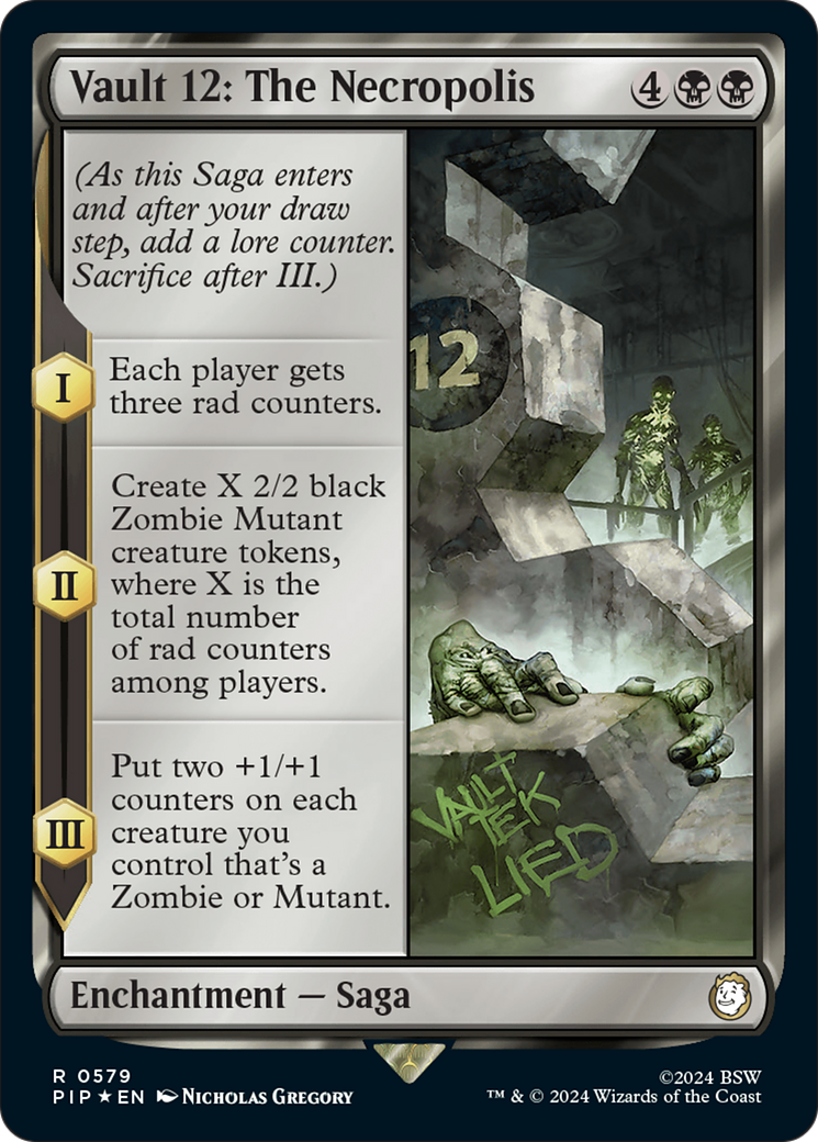 Vault 12: The Necropolis (Surge Foil) [Fallout] | Boutique FDB TCG