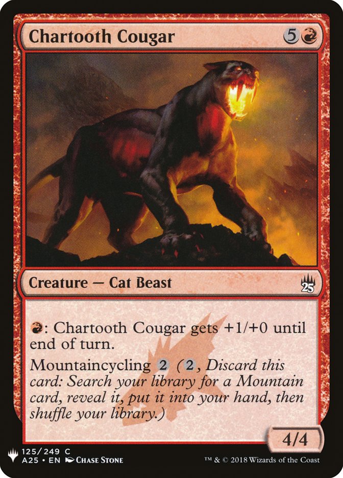 Chartooth Cougar [Mystery Booster] | Boutique FDB TCG