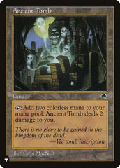 Ancient Tomb [The List] | Boutique FDB TCG