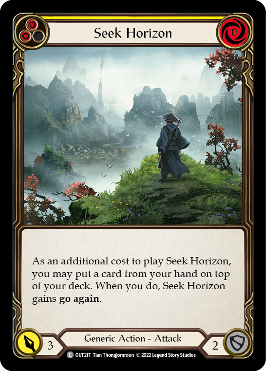 Seek Horizon (Yellow) [OUT217] (Outsiders) | Boutique FDB TCG