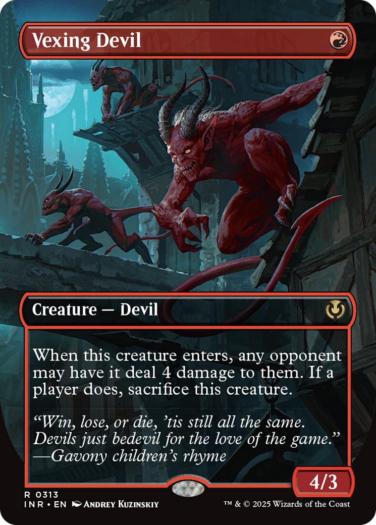 Vexing Devil (Borderless) [Innistrad Remastered] | Boutique FDB TCG