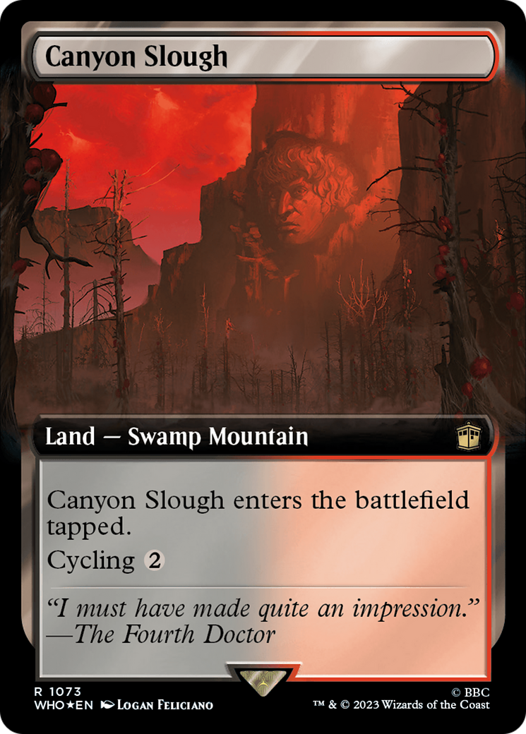 Canyon Slough (Extended Art) (Surge Foil) [Doctor Who] | Boutique FDB TCG