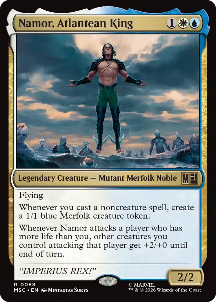 Namor, Atlantean King (Surge Foil) [Marvel Super Heroes Commander] | Boutique FDB TCG
