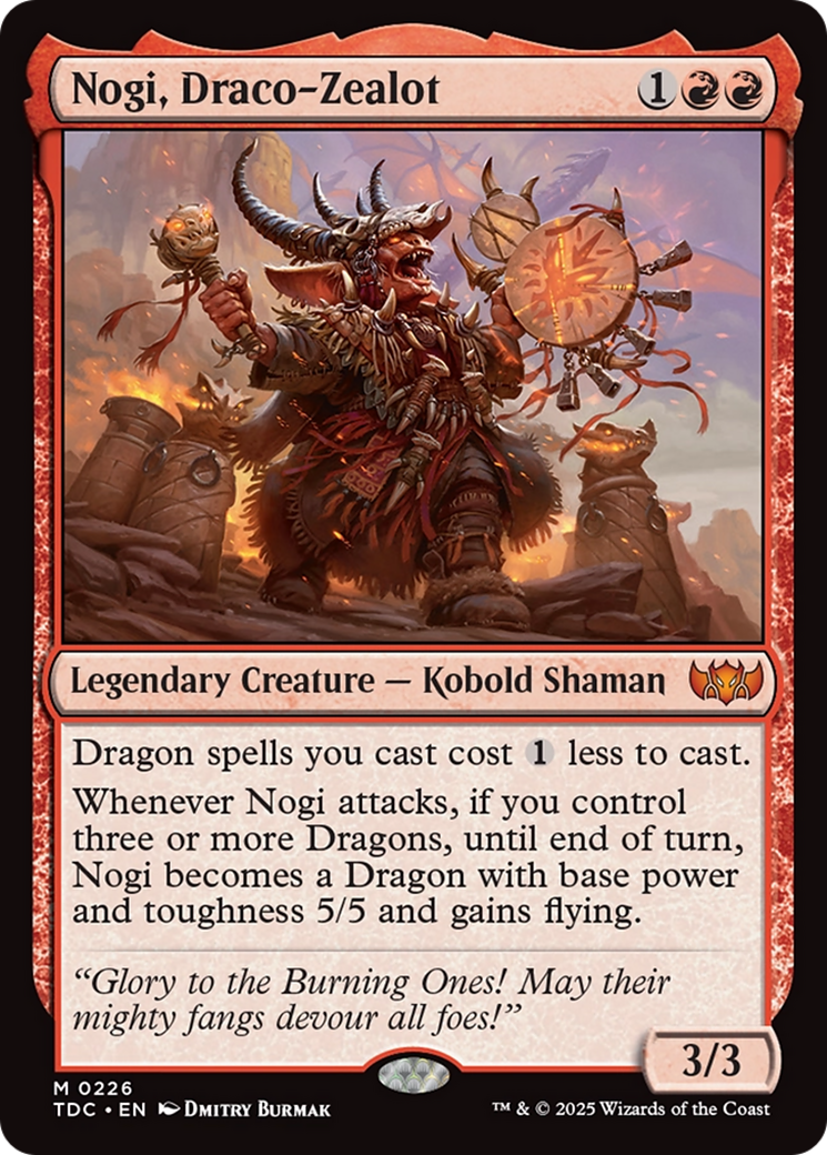 Nogi, Draco-Zealot [Tarkir: Dragonstorm Commander] | Boutique FDB TCG