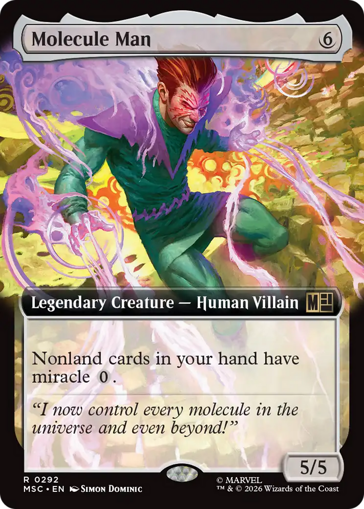 Molecule Man (Extended Art) [Marvel Super Heroes Commander] | Boutique FDB TCG
