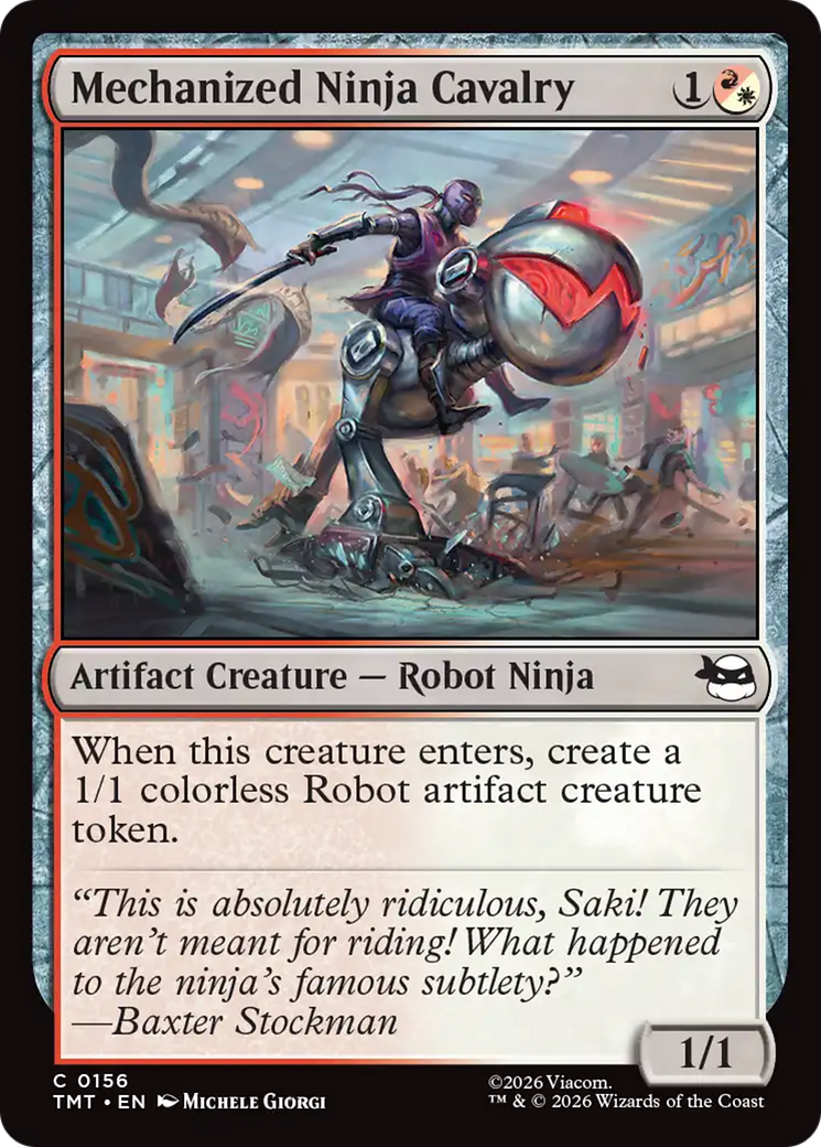 Mechanized Ninja Cavalry [Teenage Mutant Ninja Turtles] | Boutique FDB TCG