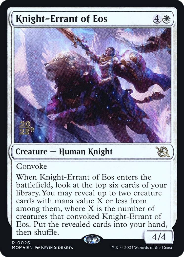 Knight-Errant of Eos [March of the Machine Prerelease Promos] | Boutique FDB TCG