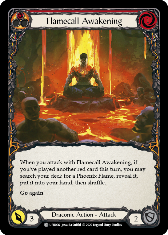 Flamecall Awakening [UPR096] (Uprising)  Rainbow Foil | Boutique FDB TCG