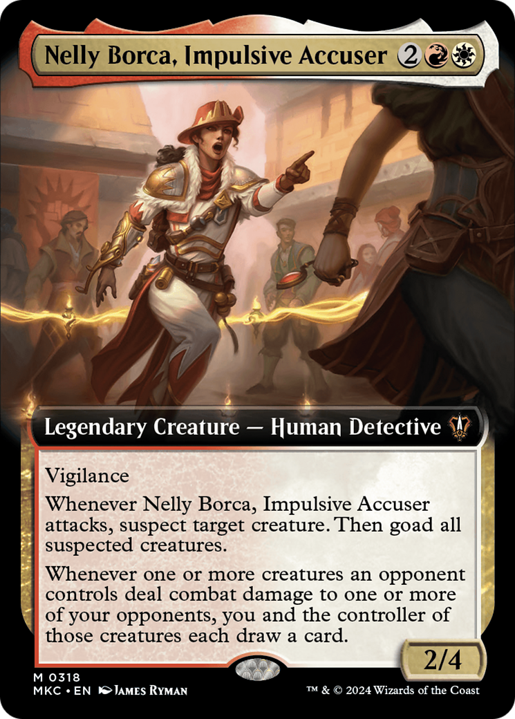 Nelly Borca, Impulsive Accuser (Extended Art) [Murders at Karlov Manor Commander] | Boutique FDB TCG