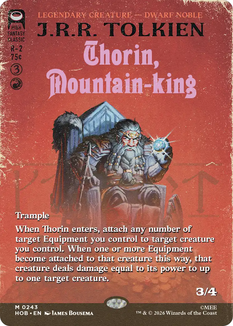 Thorin, Mountain-king (Borderless) [The Hobbit] | Boutique FDB TCG