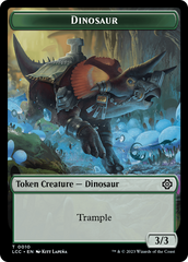 Copy // Dinosaur Double-Sided Token [The Lost Caverns of Ixalan Commander Tokens] | Boutique FDB TCG