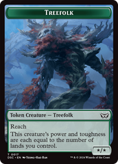 Treefolk // Spider Double-Sided Token [Duskmourn: House of Horror Commander Tokens] | Boutique FDB TCG