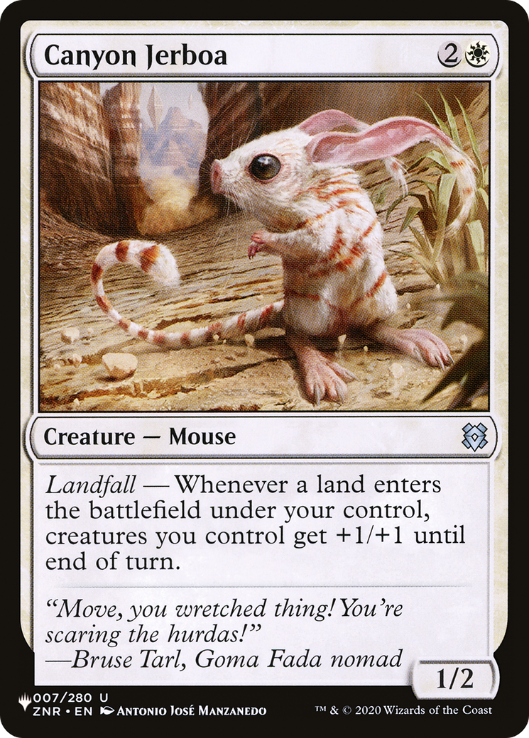 Canyon Jerboa [The List] | Boutique FDB TCG