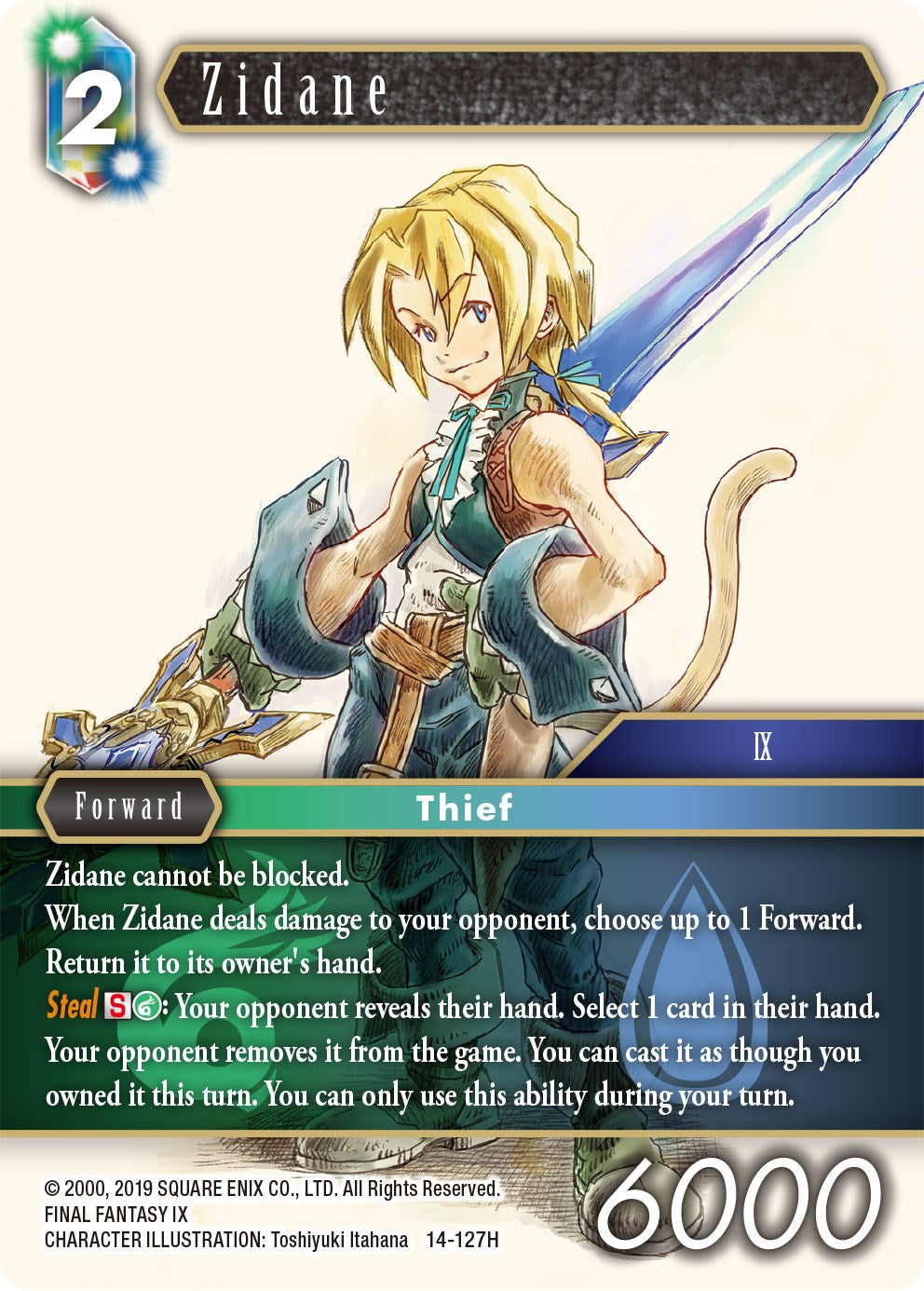 Zidane [Opus XIV: Crystal Abyss] | Boutique FDB TCG