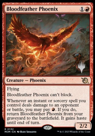 Bloodfeather Phoenix (Promo Pack) [March of the Machine Promos] | Boutique FDB TCG