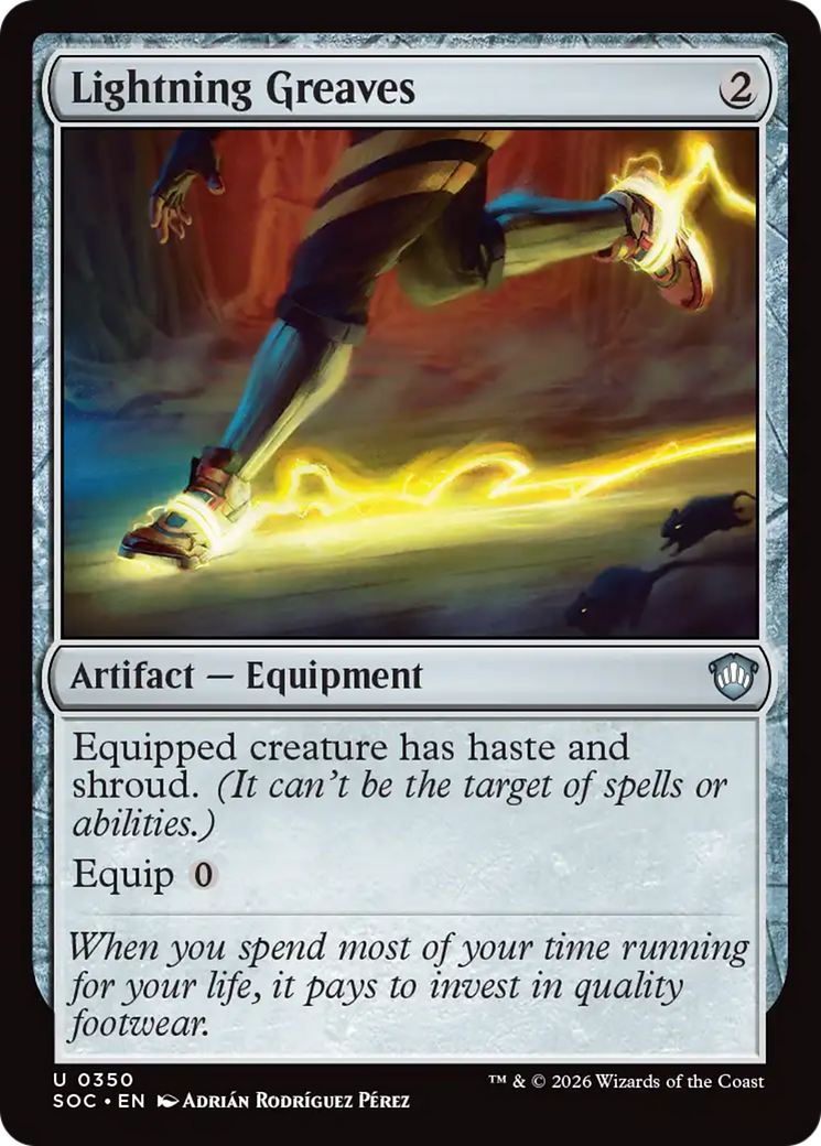 Lightning Greaves [Secrets of Strixhaven Commander] | Boutique FDB TCG
