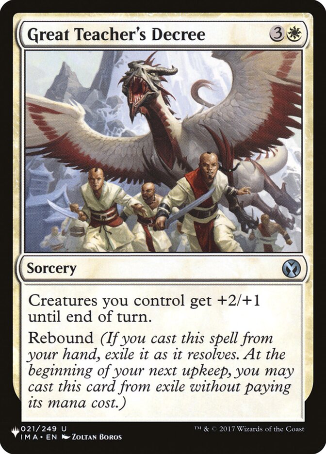 Great Teacher's Decree [The List] | Boutique FDB TCG
