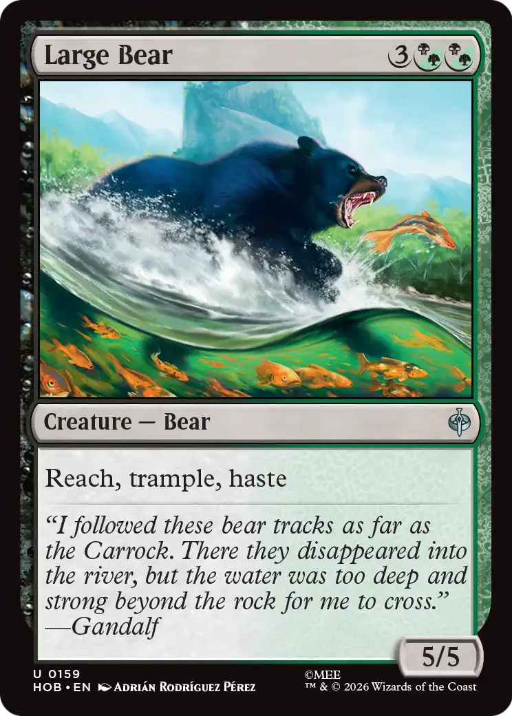 Large Bear [The Hobbit] | Boutique FDB TCG