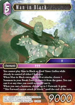 Man in Black [Rebellion's Call] | Boutique FDB TCG