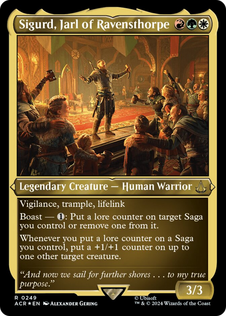 Sigurd, Jarl of Ravensthorpe (Foil Etched) [Assassin's Creed] | Boutique FDB TCG