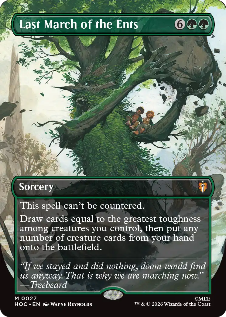 Last March of the Ents (Borderless) [The Hobbit: Eternal-Legal] | Boutique FDB TCG