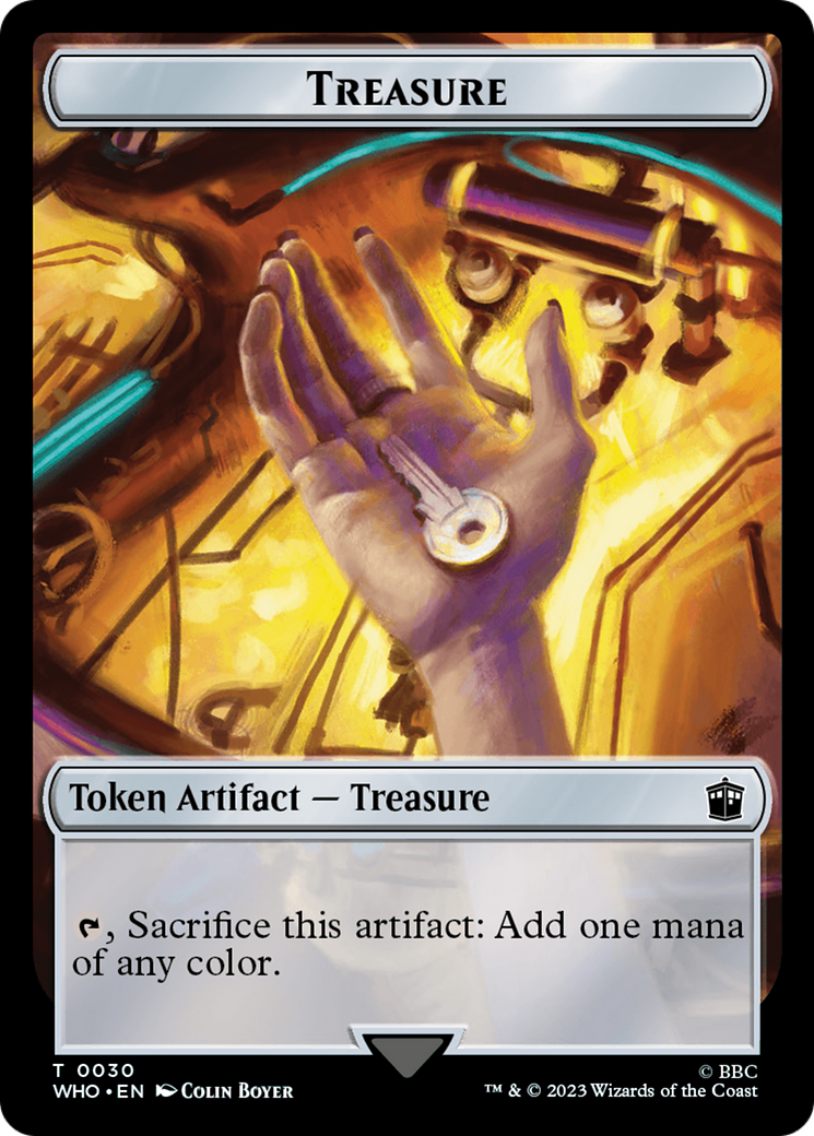 Alien Rhino // Treasure (0030) Double-Sided Token [Doctor Who Tokens] | Boutique FDB TCG