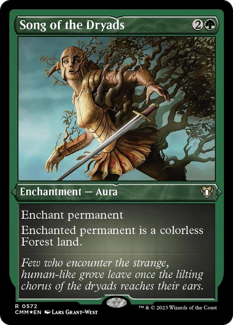 Song of the Dryads (Foil Etched) [Commander Masters] | Boutique FDB TCG