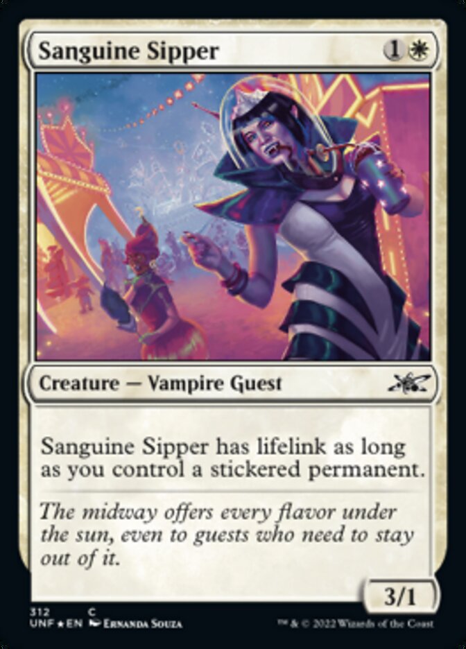 Sanguine Sipper (Galaxy Foil) [Unfinity] | Boutique FDB TCG