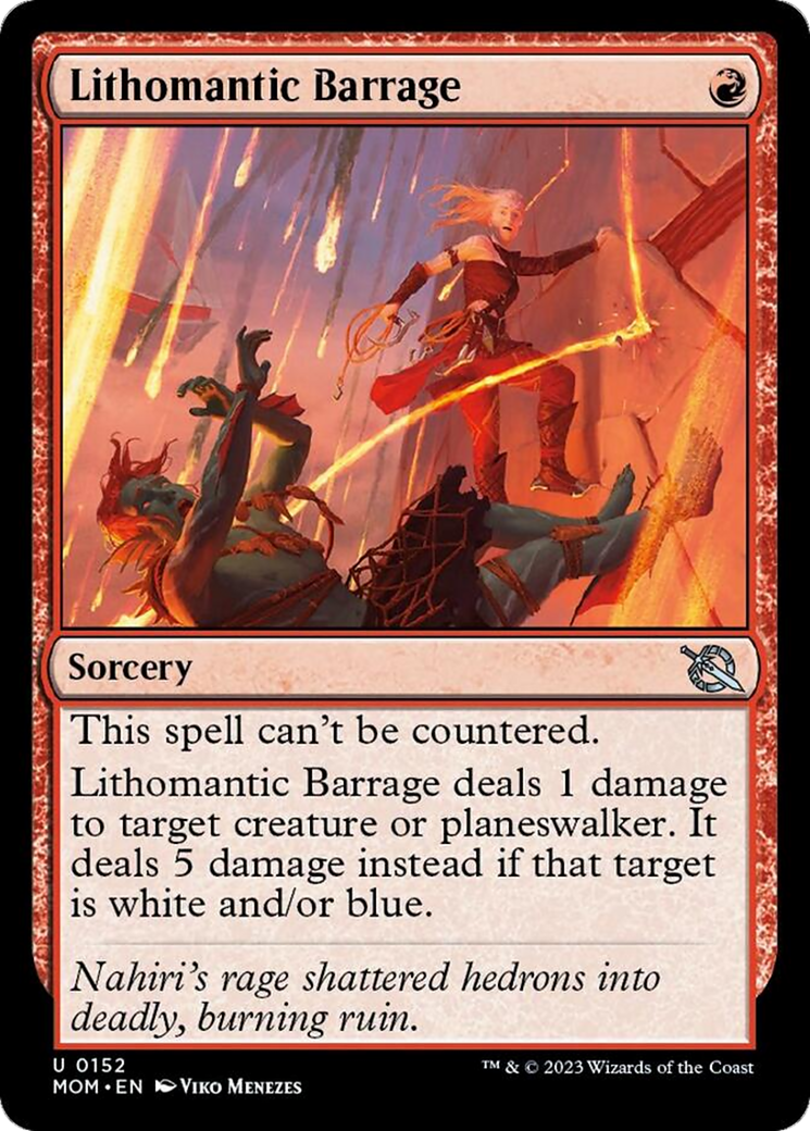 Lithomantic Barrage [March of the Machine] | Boutique FDB TCG